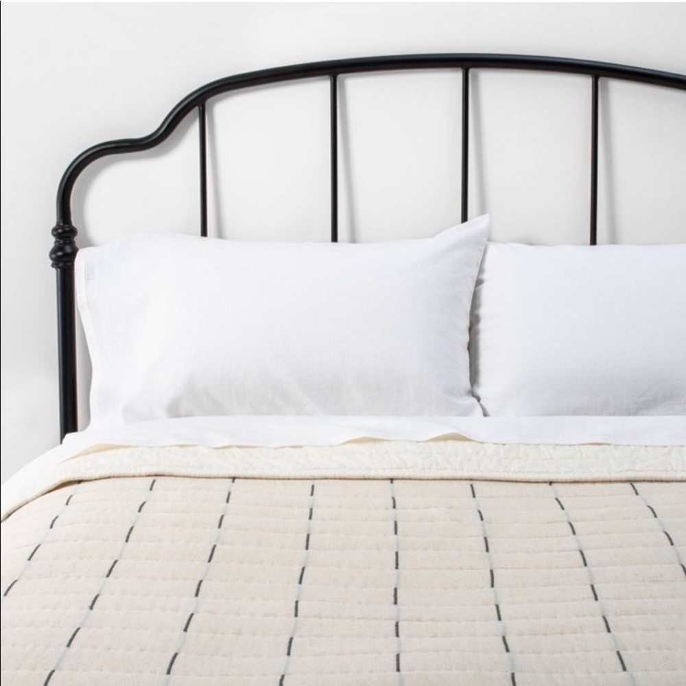 Hearth & Hand King Broken Stripe Quilt and Shams